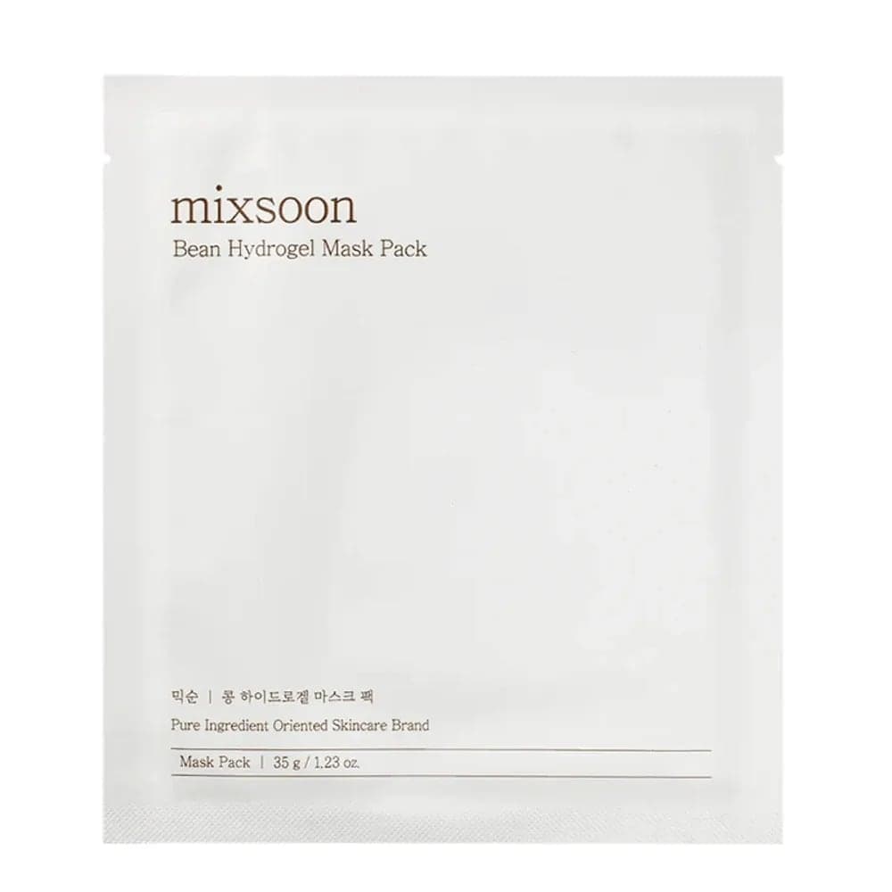 MASCARILLA DE COLÁGENO HIDROGEL CON FERMENTO DE FRIJOL – MIXSOON (PACK X5)