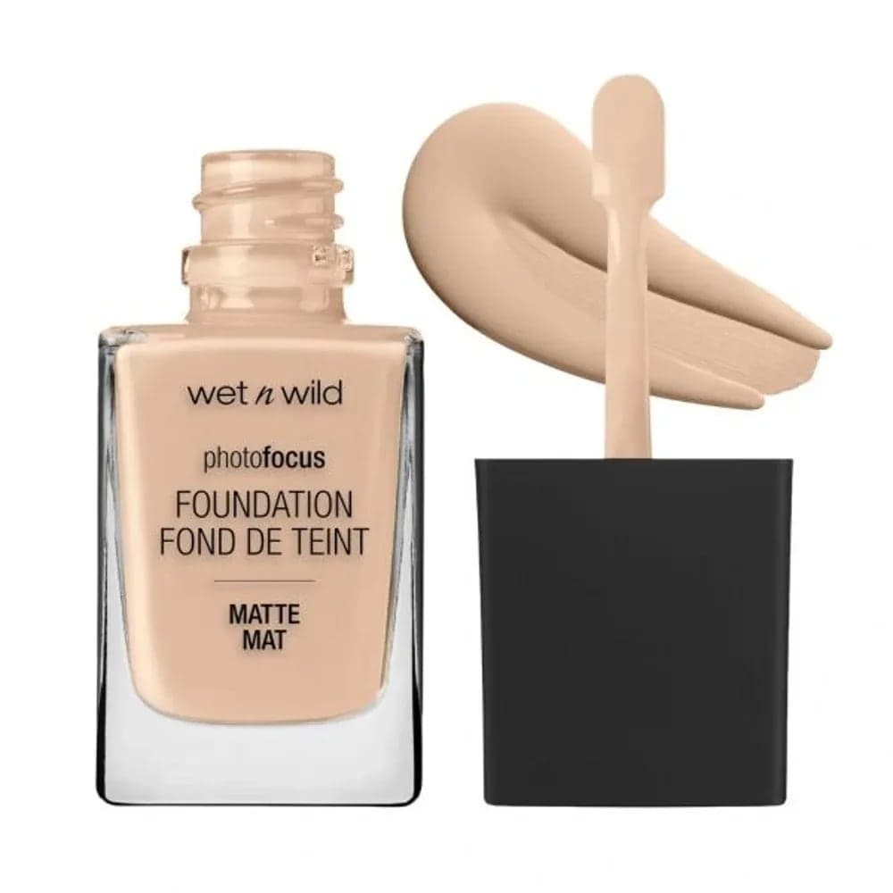 WET N WILD PHOTO FOCUS BASE DE MAQUILLAJE LÍQUIDA MATTE - SHELL IVORY #361C 30ML