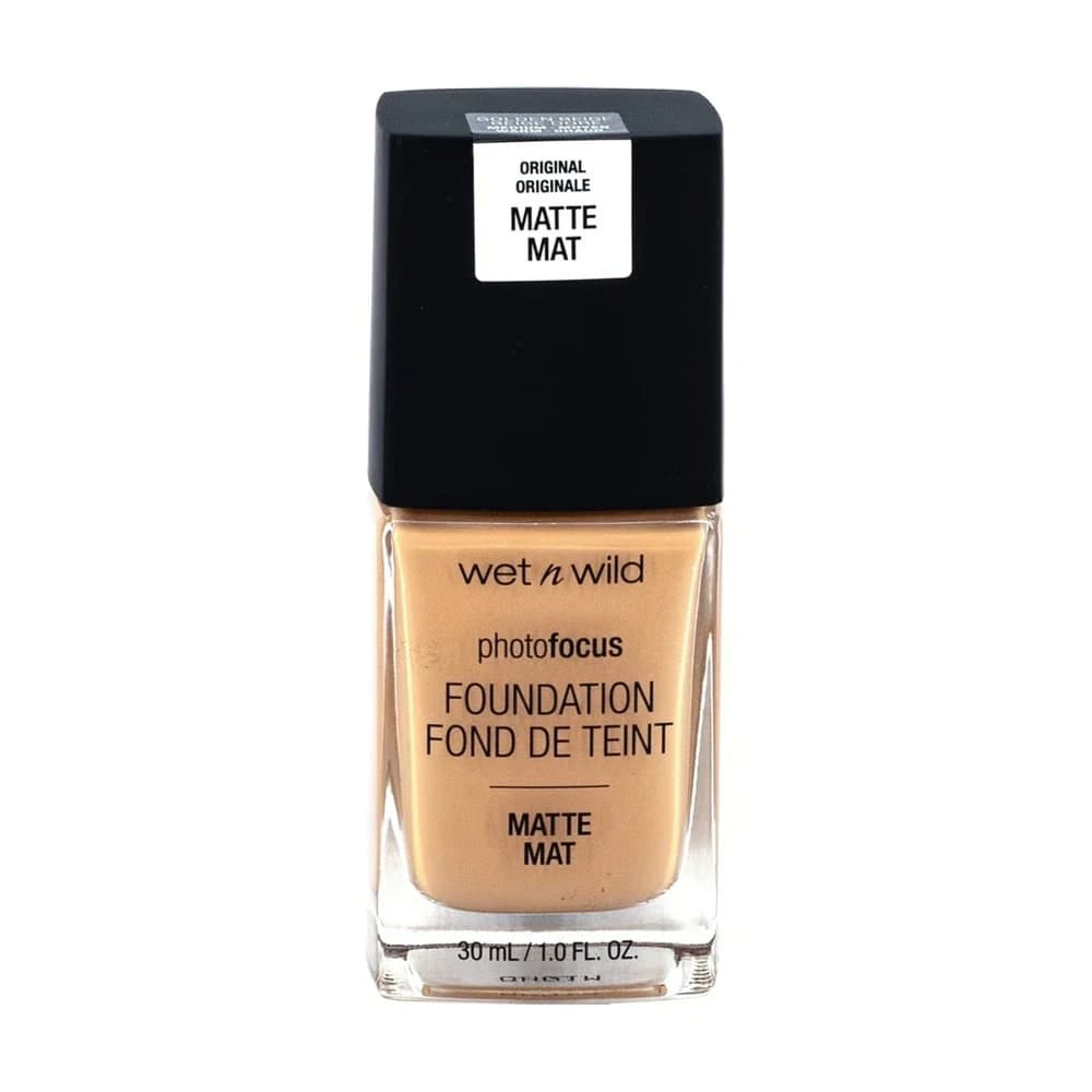 WET N WILD PHOTO FOCUS BASE DE MAQUILLAJE LÍQUIDA MATTE - GOLDEN BEIGE MEDIUM #368C 30ML