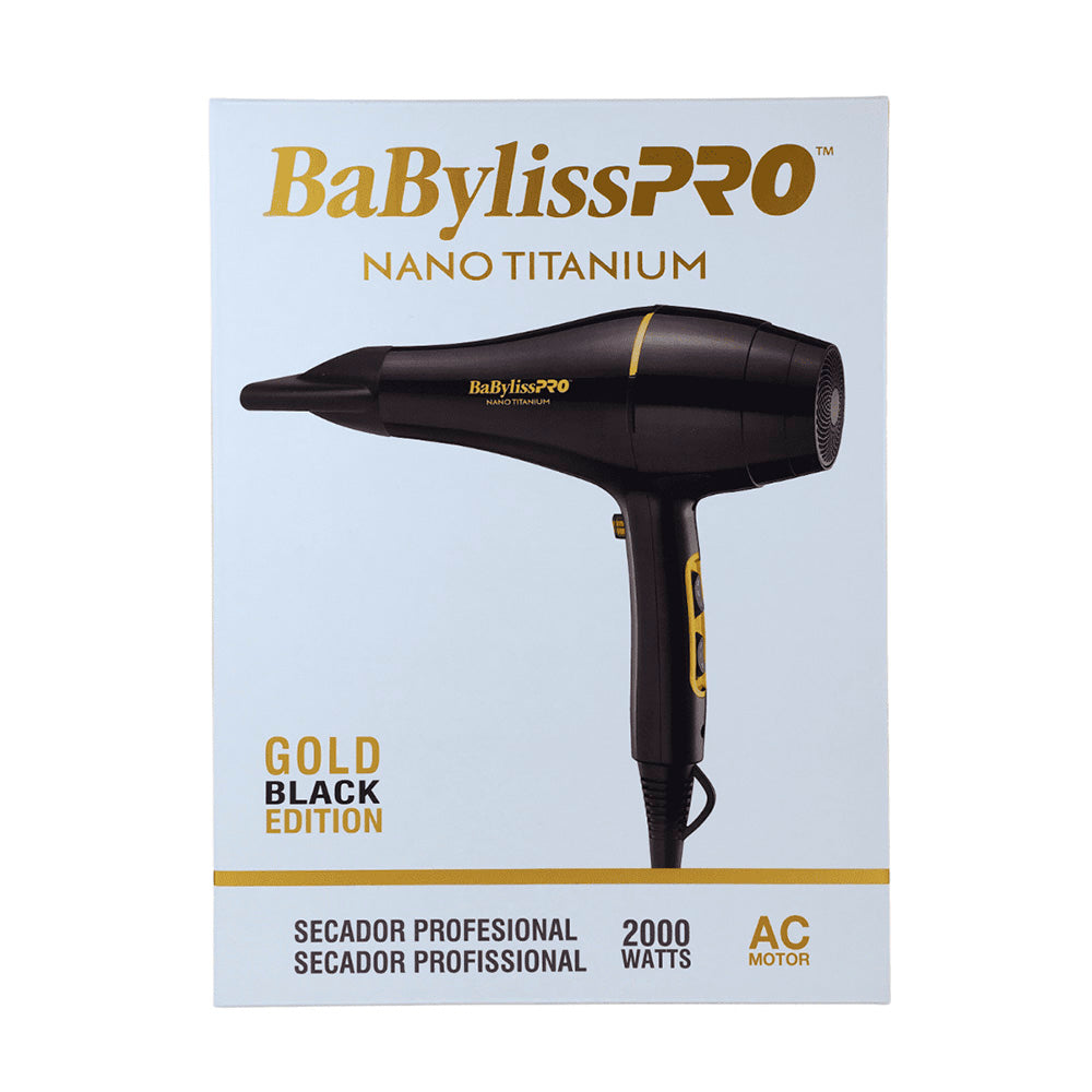 SECADOR BABYLISS 2000W GOLD BLACK EDITION