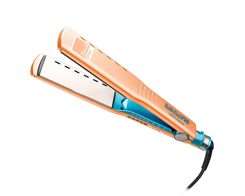 PLANCHA BABYLISSPRO VENTED NANO TITANIUM 1½" EDICIÓN PEACH GLOW (BNTPE4093TRS – HÚMEDO/SECO)