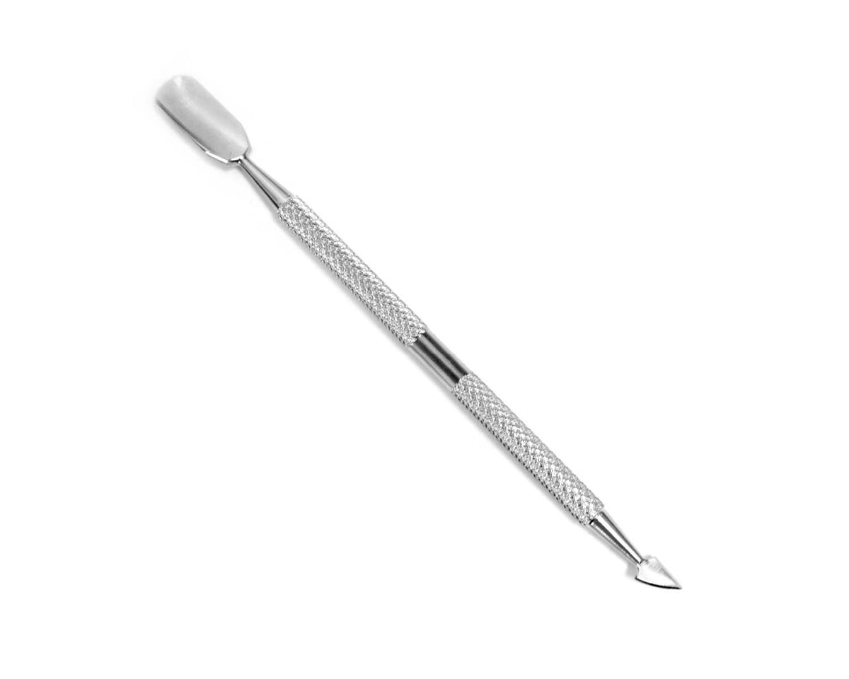 EMPUJADOR DE CUTICULA GRANBELL PUNTA REDONDA + CORTADOR COBALTO INOX GB-352