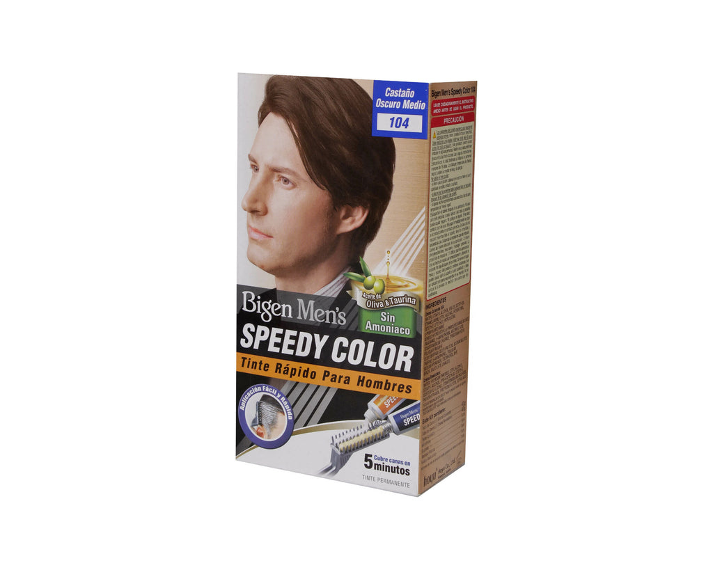TINTE BIGEN MEN KIT #104 - CASTAÑO MEDIO OSCURO