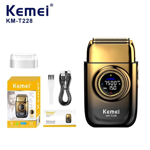 AFEITADORA KEMEI DORADO KM-T228