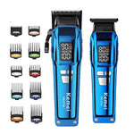 COMBO  CORTADORA + PATILLERA KEMEI AZUL KM2797