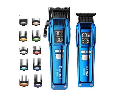 COMBO  CORTADORA + PATILLERA KEMEI AZUL KM2797