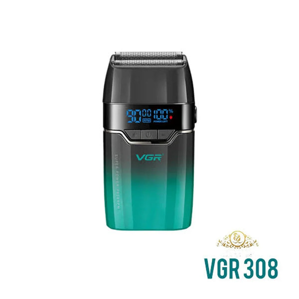 AFEITADORA ELÉCTRICA PROFESIONAL SHAVER VGR V-308 TURBO 9000 RPM RECARGABLE