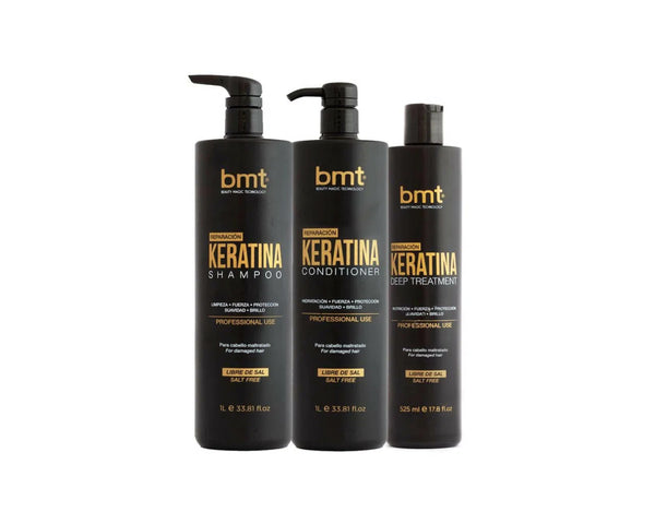 PACK BMT SHAMPOO + ACONDICIONADOR DE LITRO + TRATAMIENTO 525ML