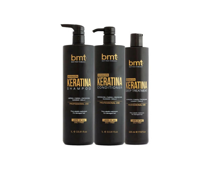 PACK BMT SHAMPOO + ACONDICIONADOR DE LITRO + TRATAMIENTO 525ML