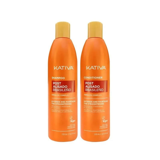 KIT KATIVA POST ALISADO BRASILEÑO – SHAMPOO + ACONDICIONADOR