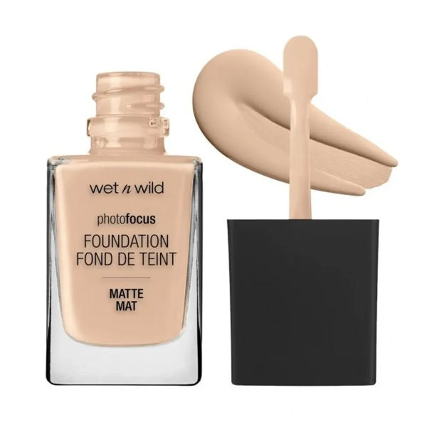 WET N WILD PHOTO FOCUS BASE DE MAQUILLAJE LÍQUIDA MATTE - SHELL IVORY #361C 30ML