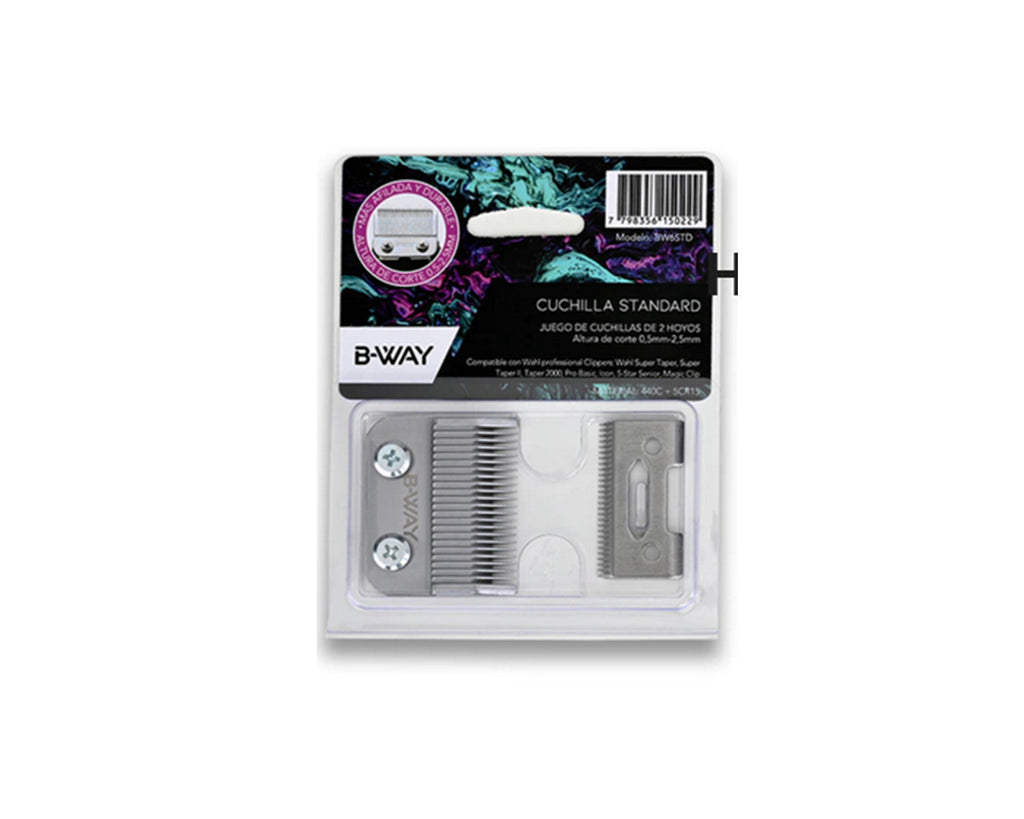 SET DE CUCHILLA B-WAY STANDARD ACERO