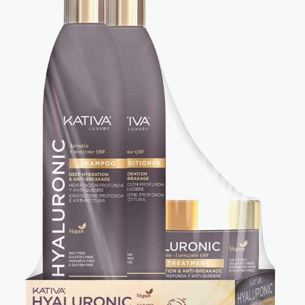PACK KATIVA HYALURONIC – SHAMPOO + ACONDICIONADOR + TRATAMIENTO