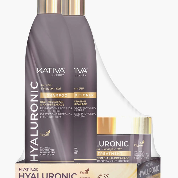 PACK KATIVA HYALURONIC – SHAMPOO + ACONDICIONADOR + TRATAMIENTO
