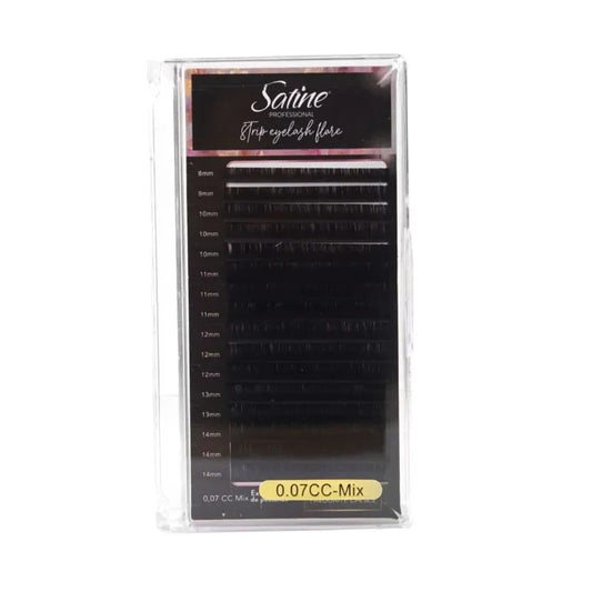 EXTENSIONES DE PESTAÑAS SATINE 0.07CC SA553 NEGRO AZULADO