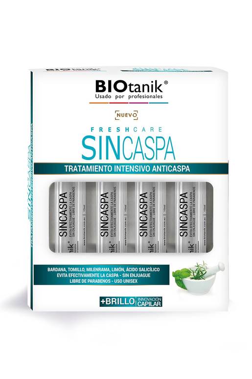 AMPOLLA BIOTANIK SIN CASPA X4