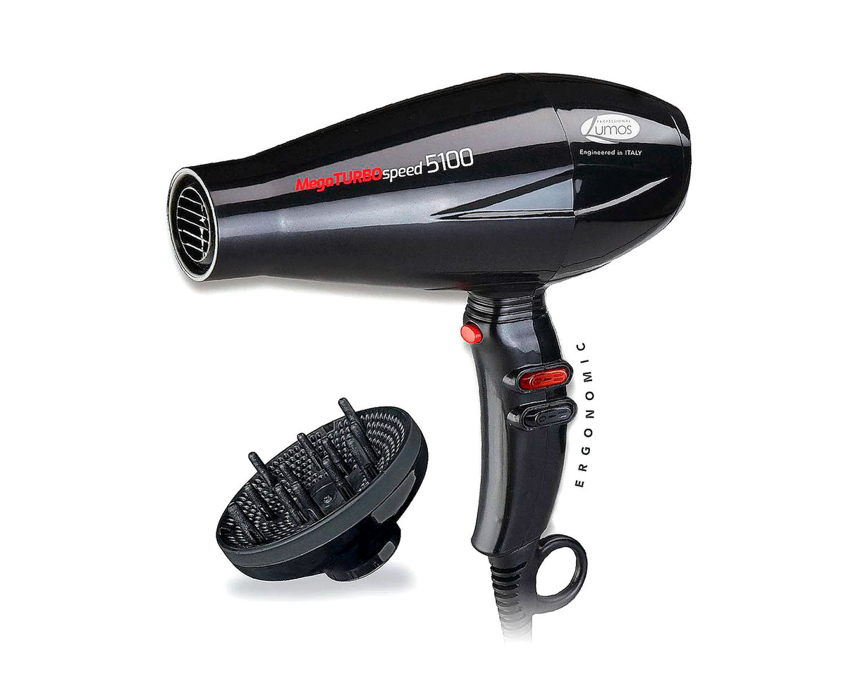 SECADORA LUMOS MEGA TURBO SPEED 3328 + DIFUSOR