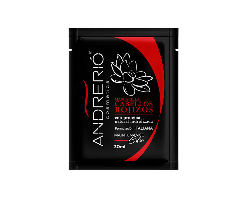 SOBRE MASCARILLA MATIZANTE ANDRERIO ROJIZO 30ML X24