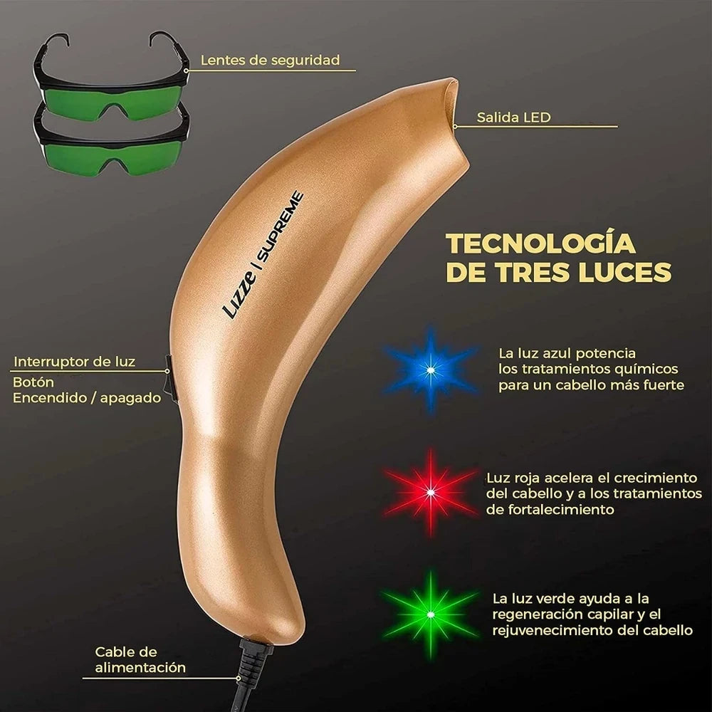 ACELERADOR DE TRATAMIENTOS LED PHOTON LIZZE SUPREME - 3 LUCES RGB