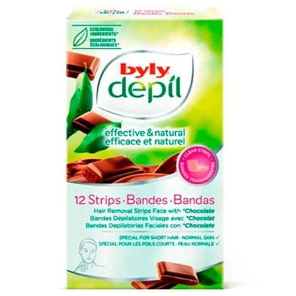 BANDAS FACIALES BYLY CHOCOLATE X12