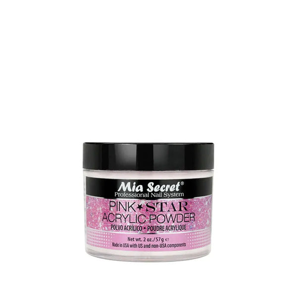MIA SECRET PINK STAR ACRYLIC POWDER 2OZ PL430P-STAR