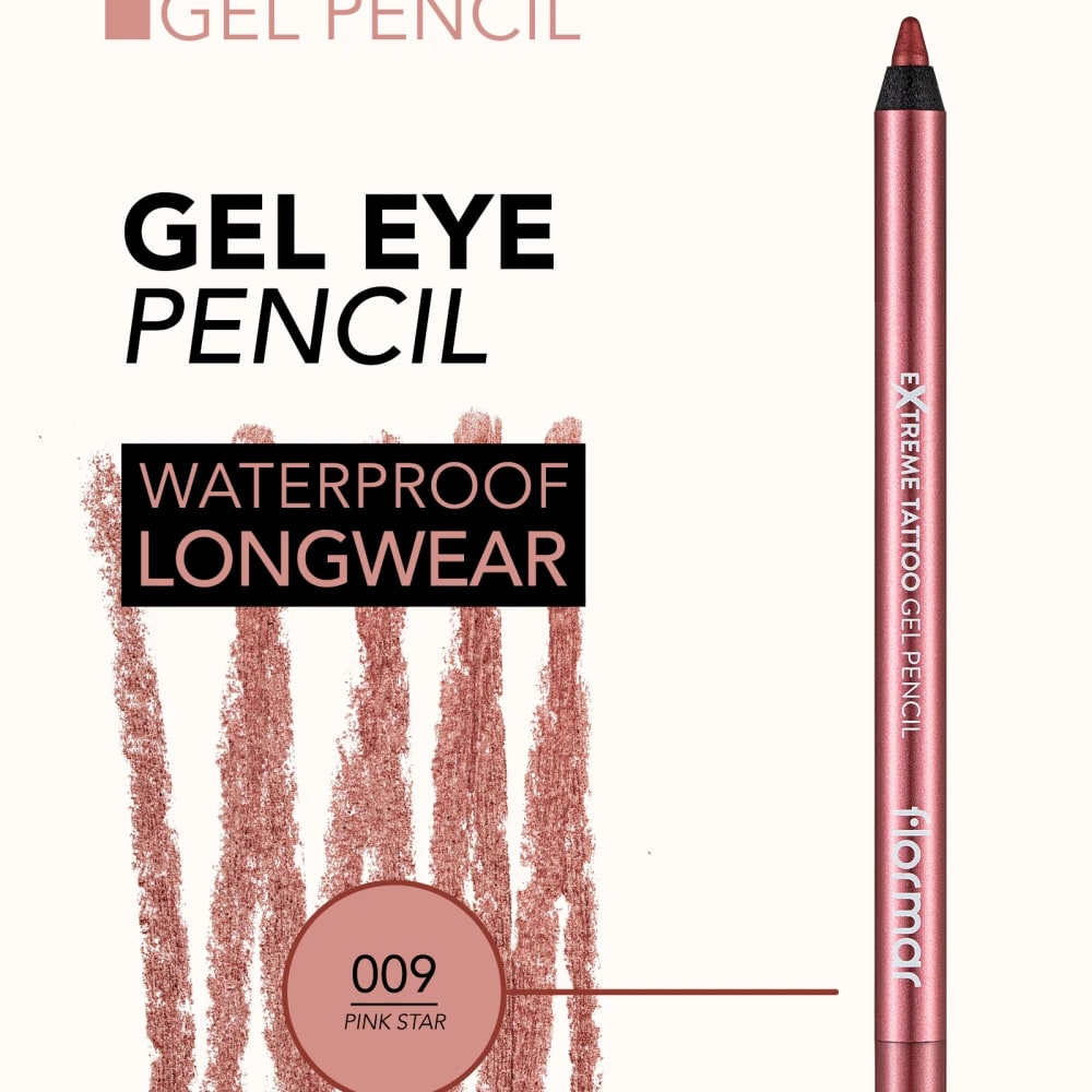 FLORMAR EXTREME TATTOO GEL PENCIL 09 - PINK STAR 1.2G