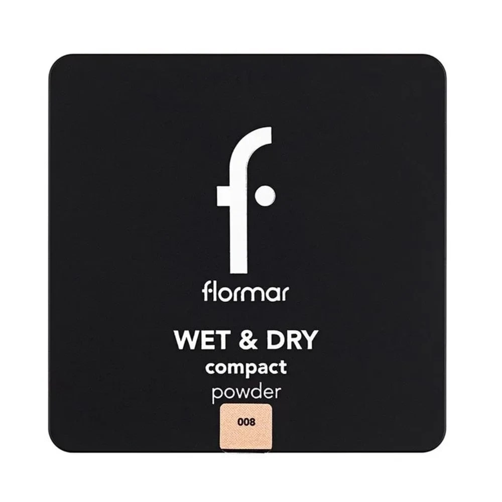 FLORMAR POLVO COMPACTO WET & DRY W08 - MEDIUM PEACH 10G
