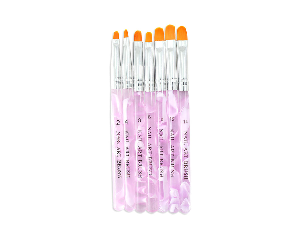 SET PINCEL UÑA GEL X6