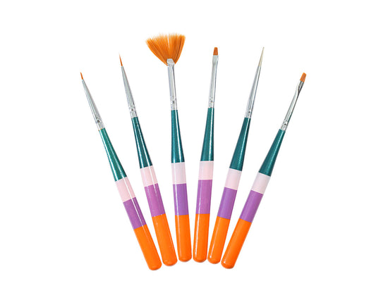 SET PINCEL UÑA ACRILICO PEQUEÑO X6