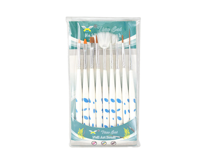 SET PINCEL UÑA ACRILICO X9