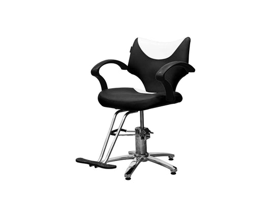 SILLON FIJO ARAÑA HIDRAULICO 8767 NEGRO / BLANCO