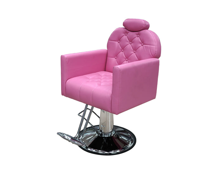 SILLON RECLINABLE ANNA CAPITONEADO ROSADO