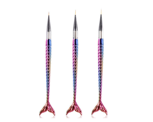 SET PINCEL UÑA SIRENA X3