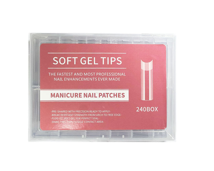 CAJA UÑA YOYO CLEAR CUADRADA X240