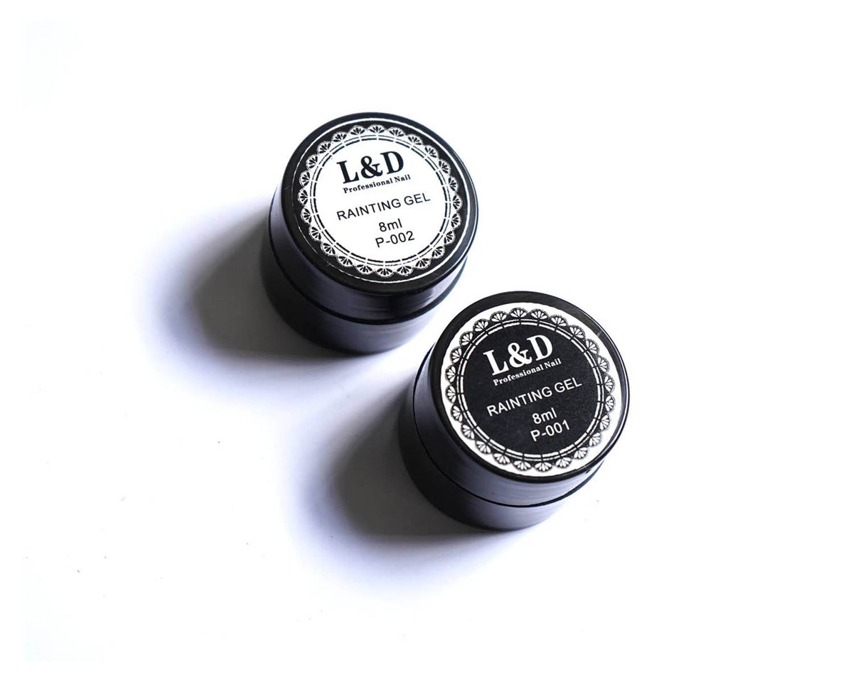 GEL UÑA L&D RAINTING BLANCO/NEGRO 8ML