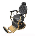 SILLÓN DE BARBERÍA SILETI ST2043 VINTAGE NEGRO/DORADO