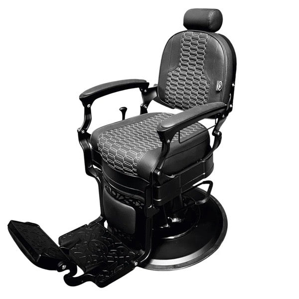 SILLÓN DE BARBERÍA SILETI ST2045 CLÁSICO NEGRO