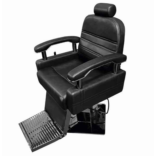 SILLÓN DE BARBERÍA SILETI ST2046 NEGRO RECLINABLE